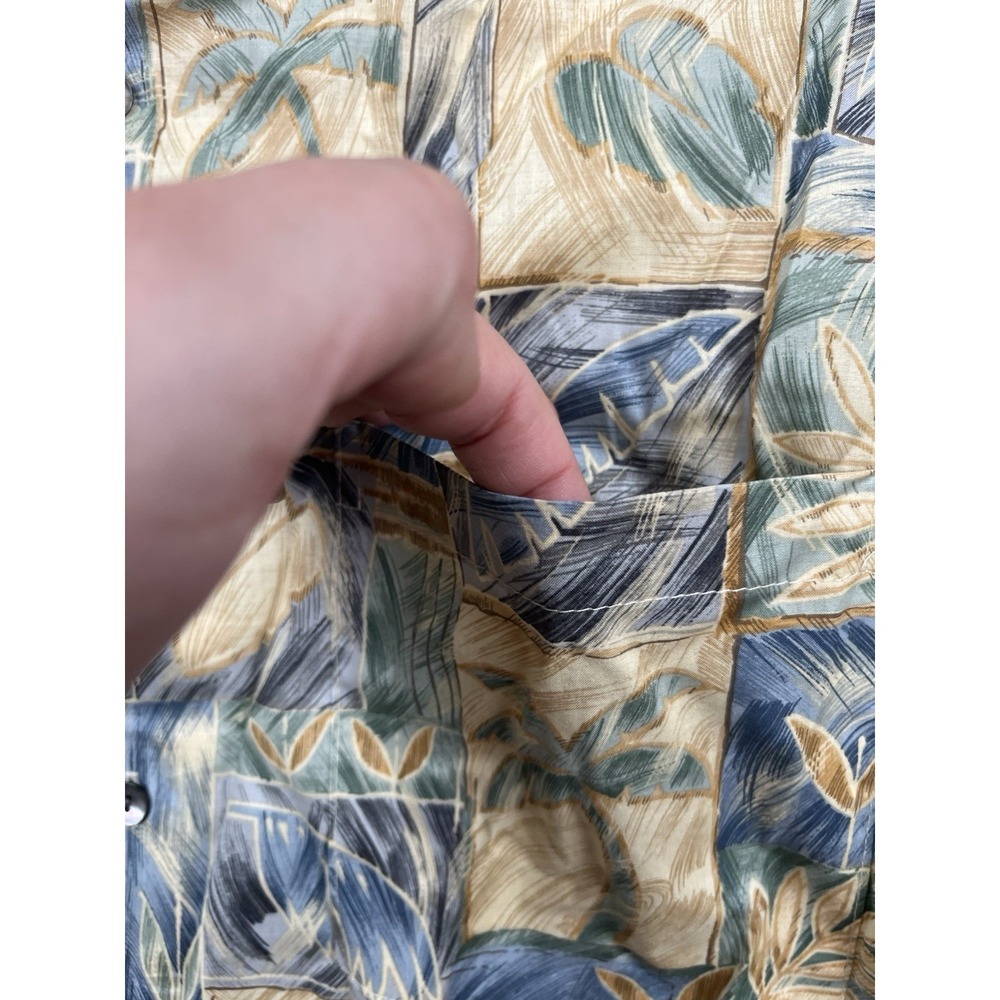 Tori Richard Vintage Hawaiian Shirt Mens Small Cotton Lawn Floral Palm Made USA - Picture 4 of 11